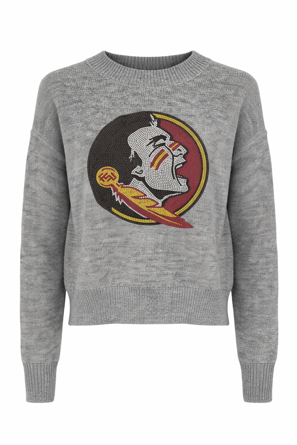 Florida State Gray Crewneck Mascot Sweater