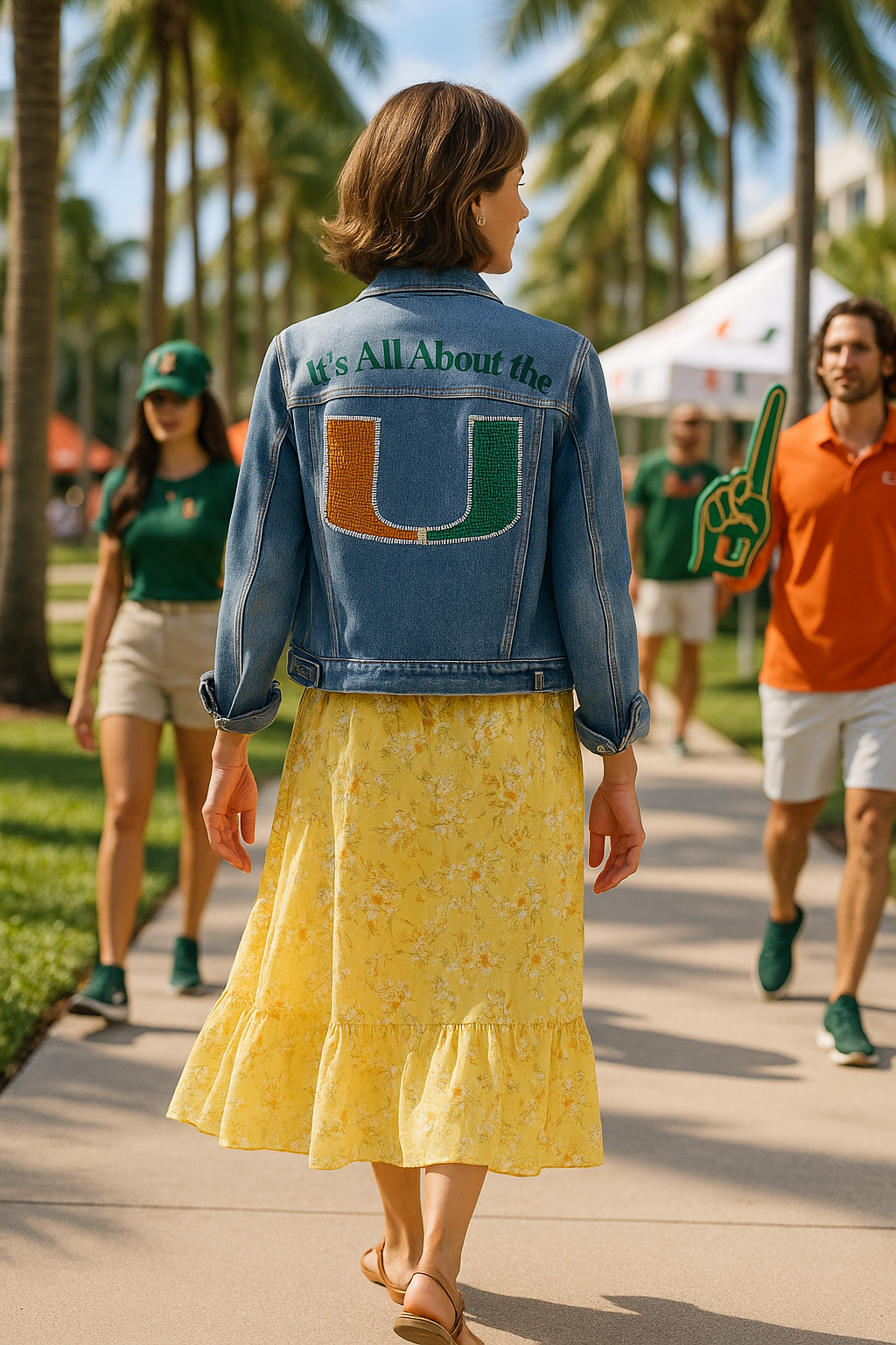 University Of Miami All About The U Blue Denim Jacket