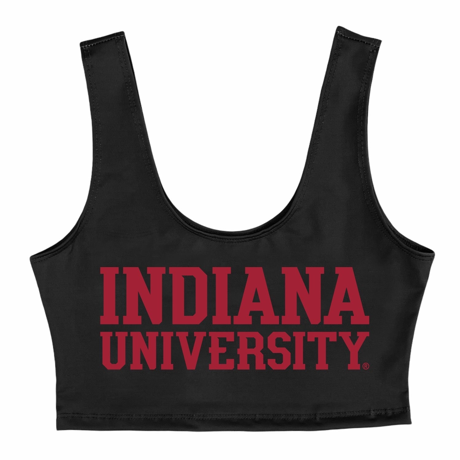 Indiana Hoosiers Black Crop Top