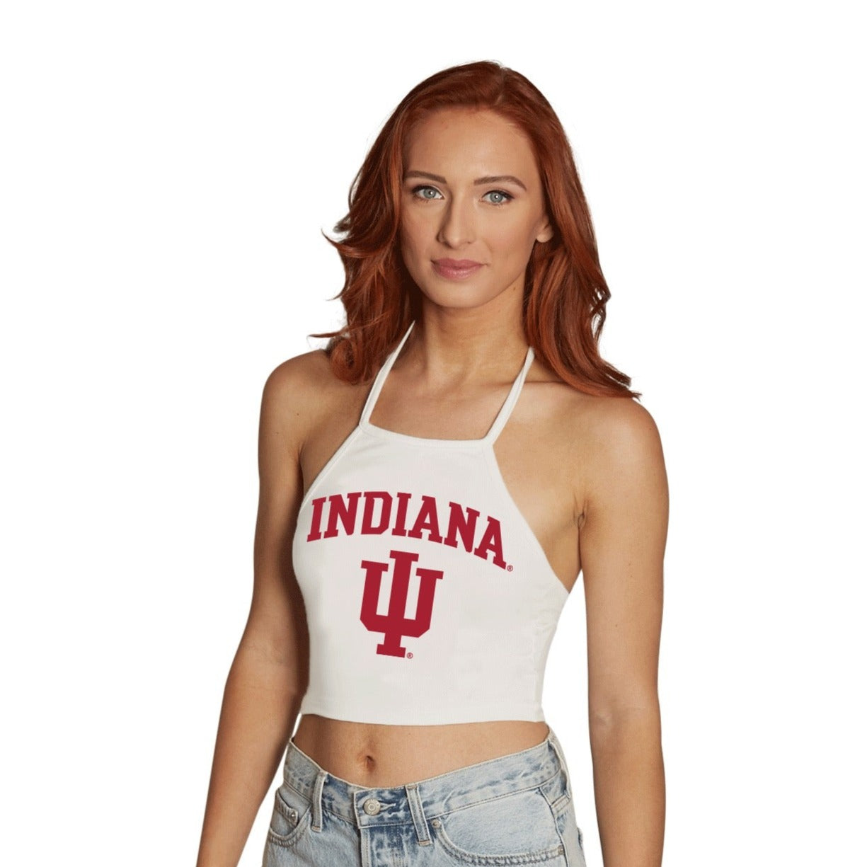 Indiana Hoosiers White Halter Top
