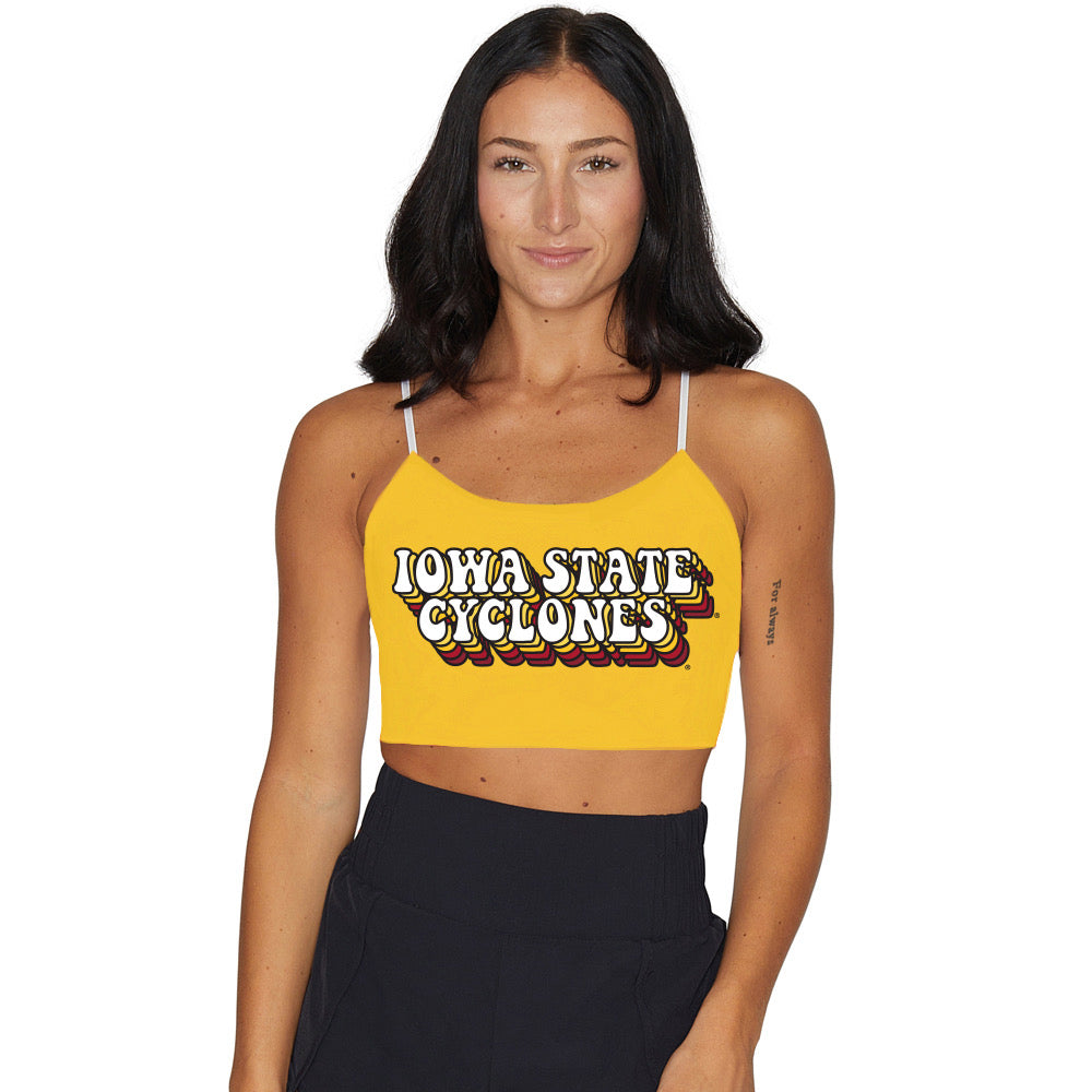 Iowa State Yellow Retro Spaghetti Tank