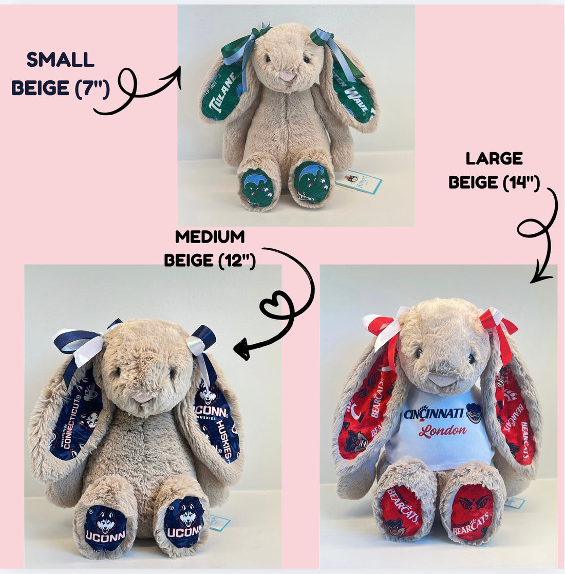 Iona University Fully Custom College Jellycat Bunny