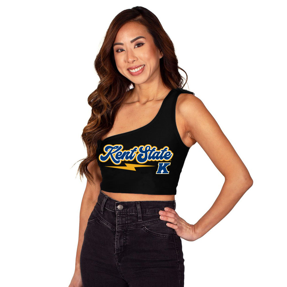 Kent State Lightning One Shoulder Top