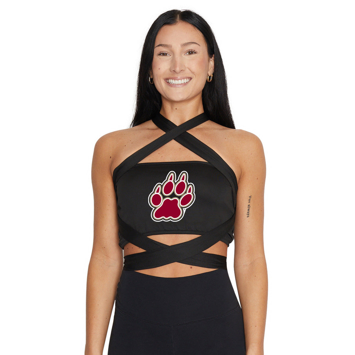 Lafayette College Black Multi Way Bandeau Top