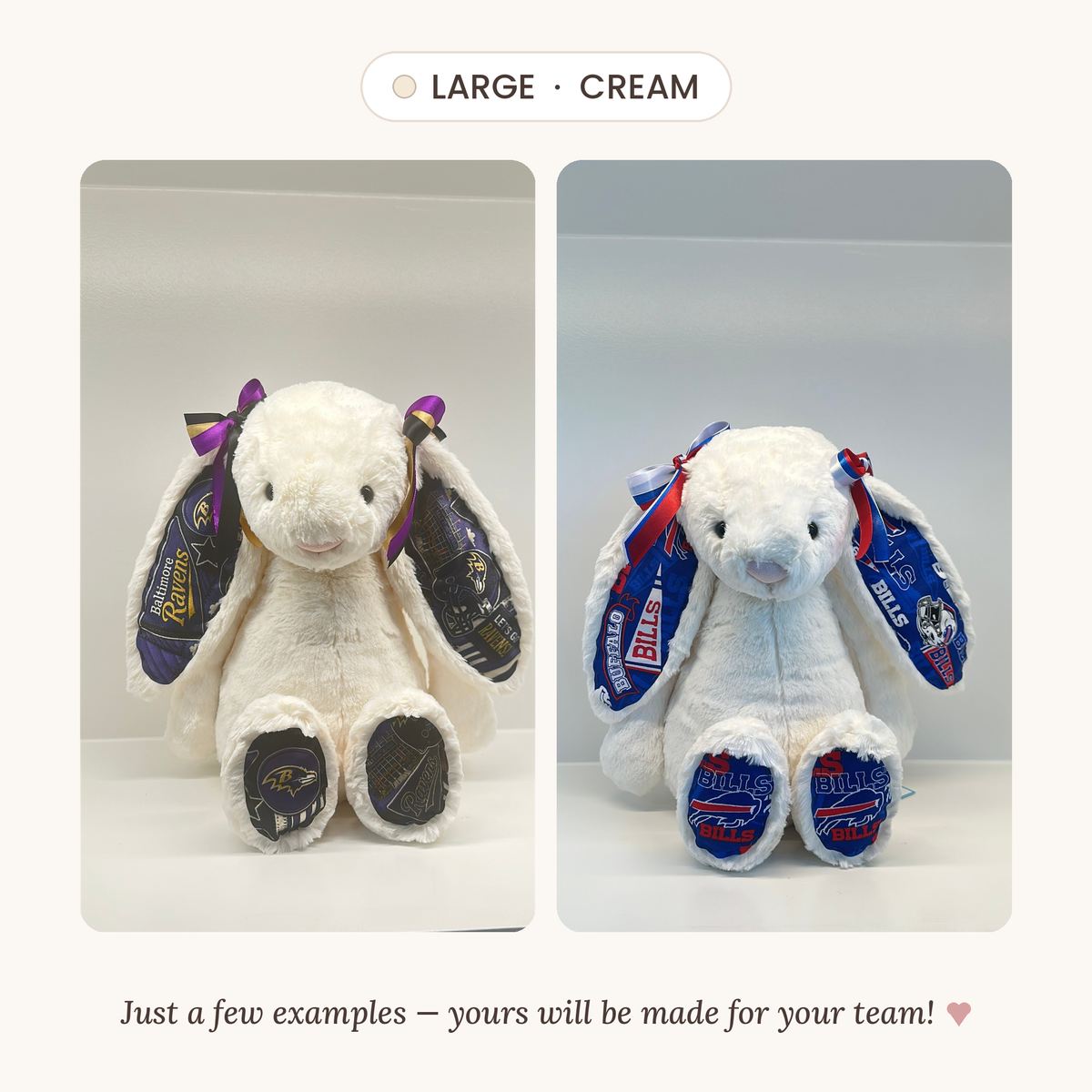 Custom Sports Team Bunny (NFL, NBA, MLB, NHL)