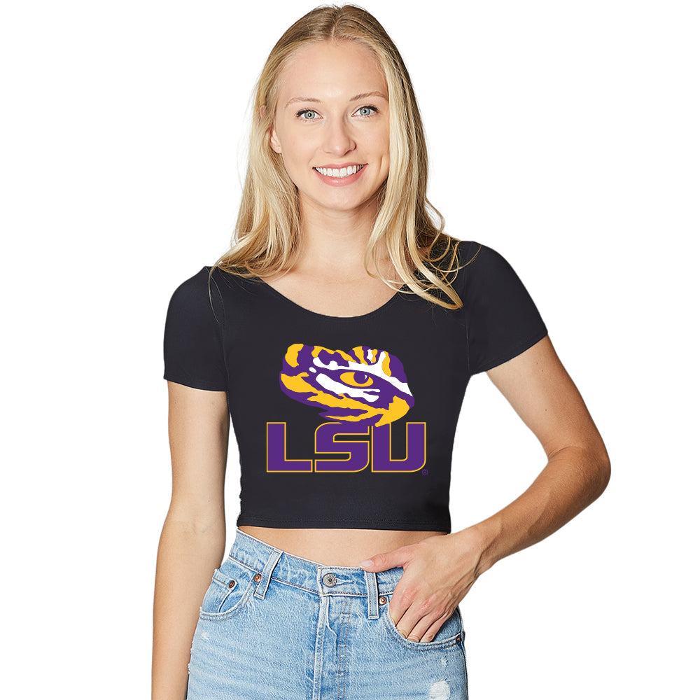 LSU Black Babydoll Tee