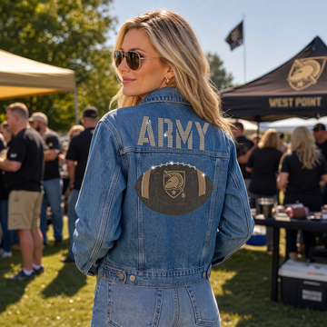 Army West Point Army Football Blue Denim Jacket
