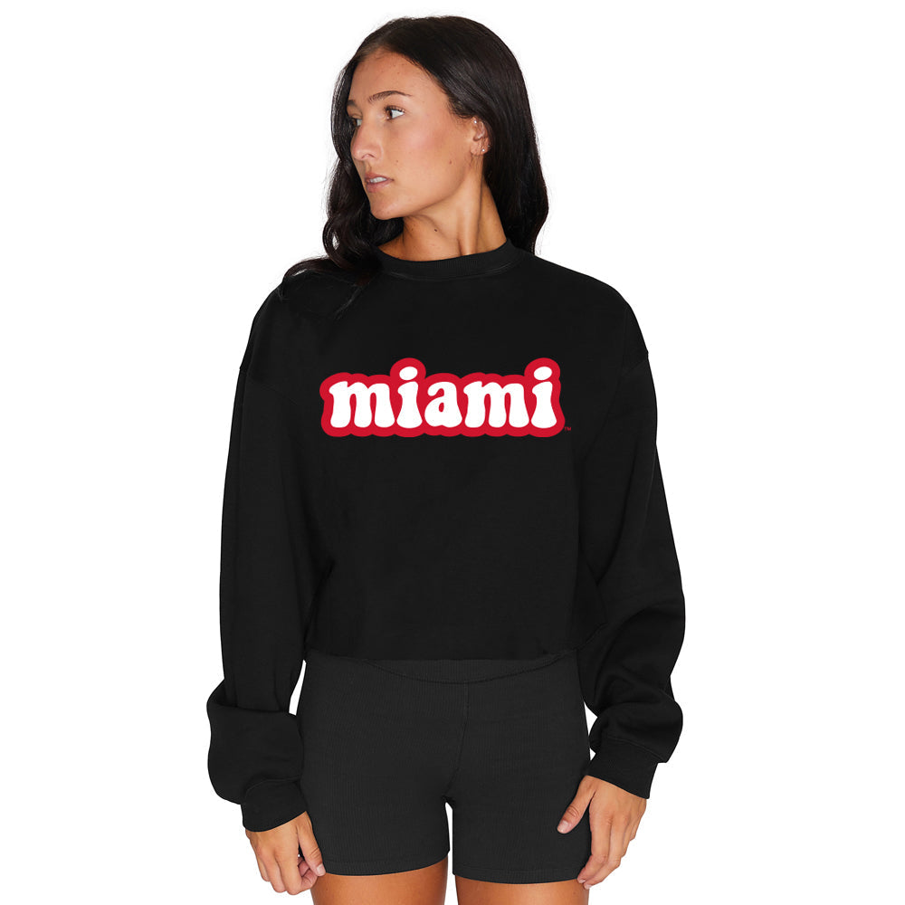Miami University Black Crewneck