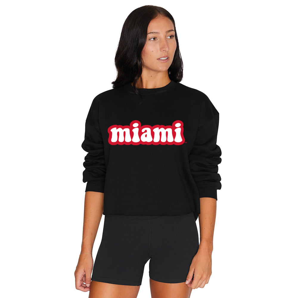 Miami University Black Crewneck