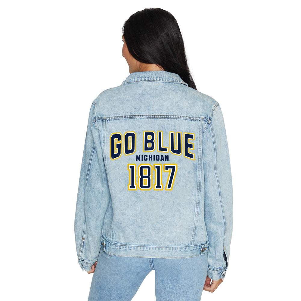 University of Michigan Go Blue Denim Jacket