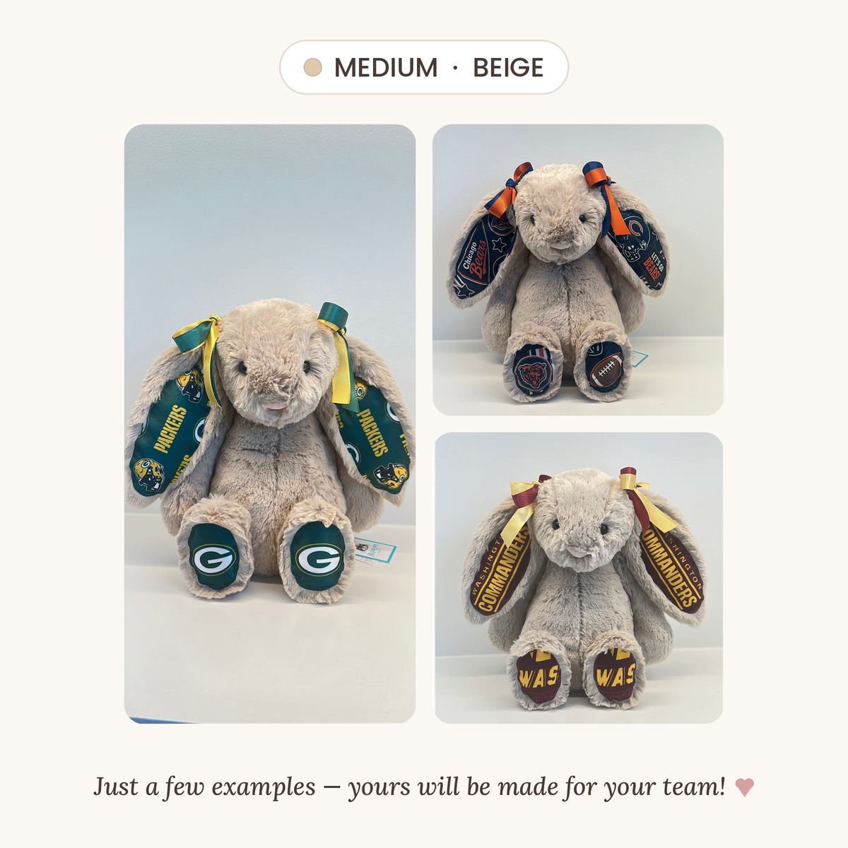 Custom Sports Team Bunny (NFL, NBA, MLB, NHL)