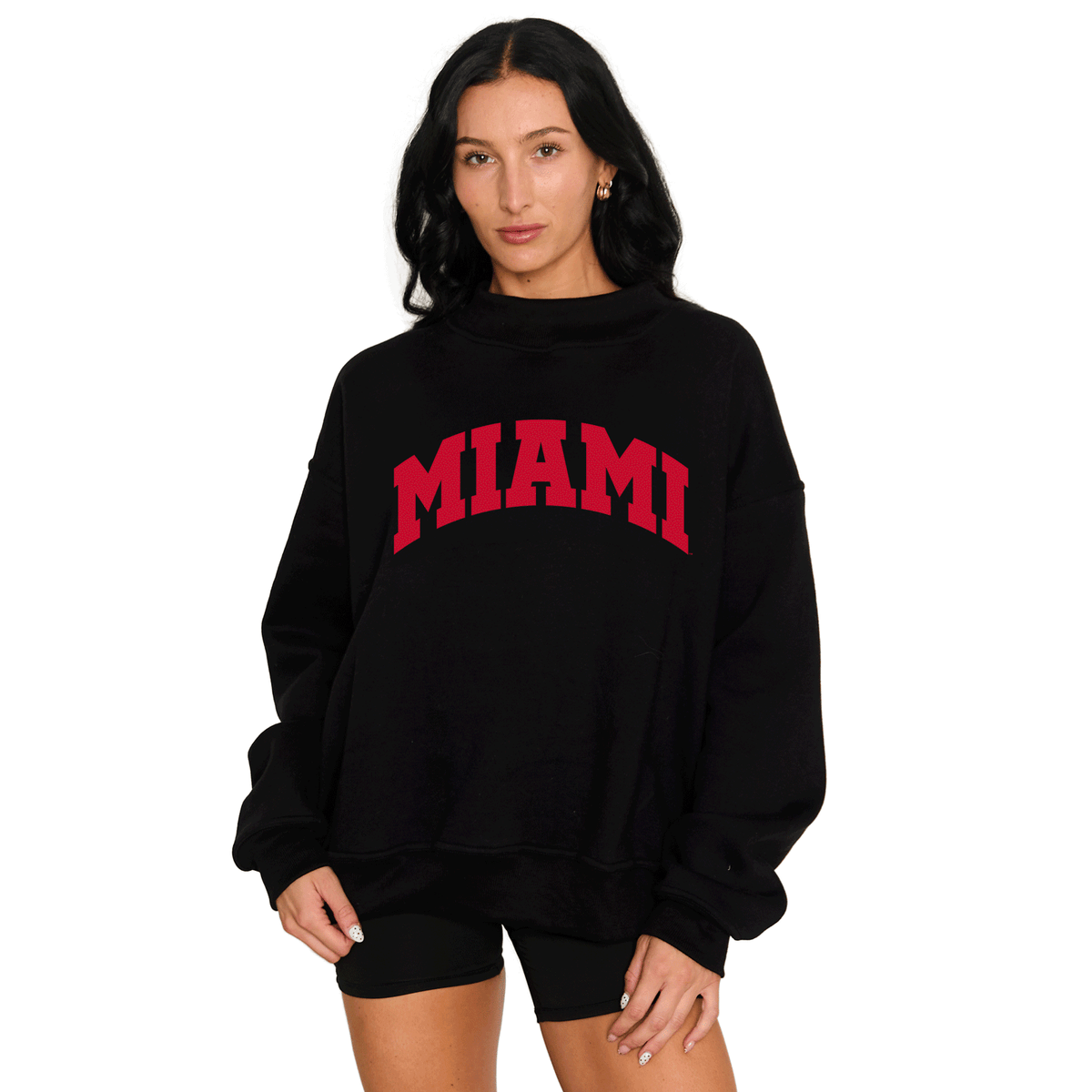 Miami University Mock Neck Sweatshirt