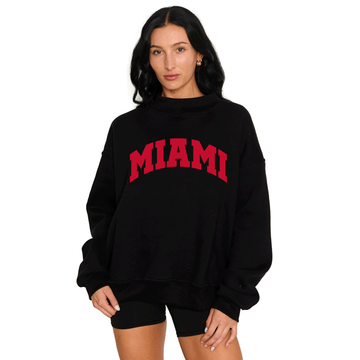Miami University Mock Neck Sweatshirt