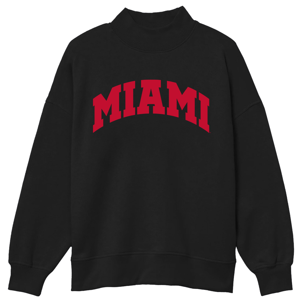 Miami University Mock Neck Sweatshirt