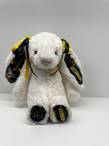University of Michigan Custom College Jellycat Bashful Bunny