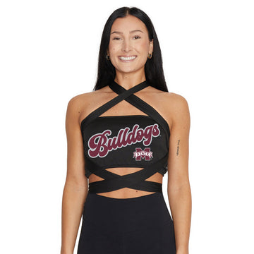 Mississippi State Black Multi Way Bandeau Top
