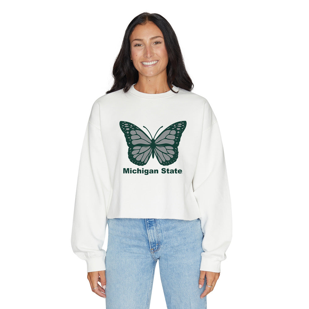 Michigan State Butterfly Crewneck