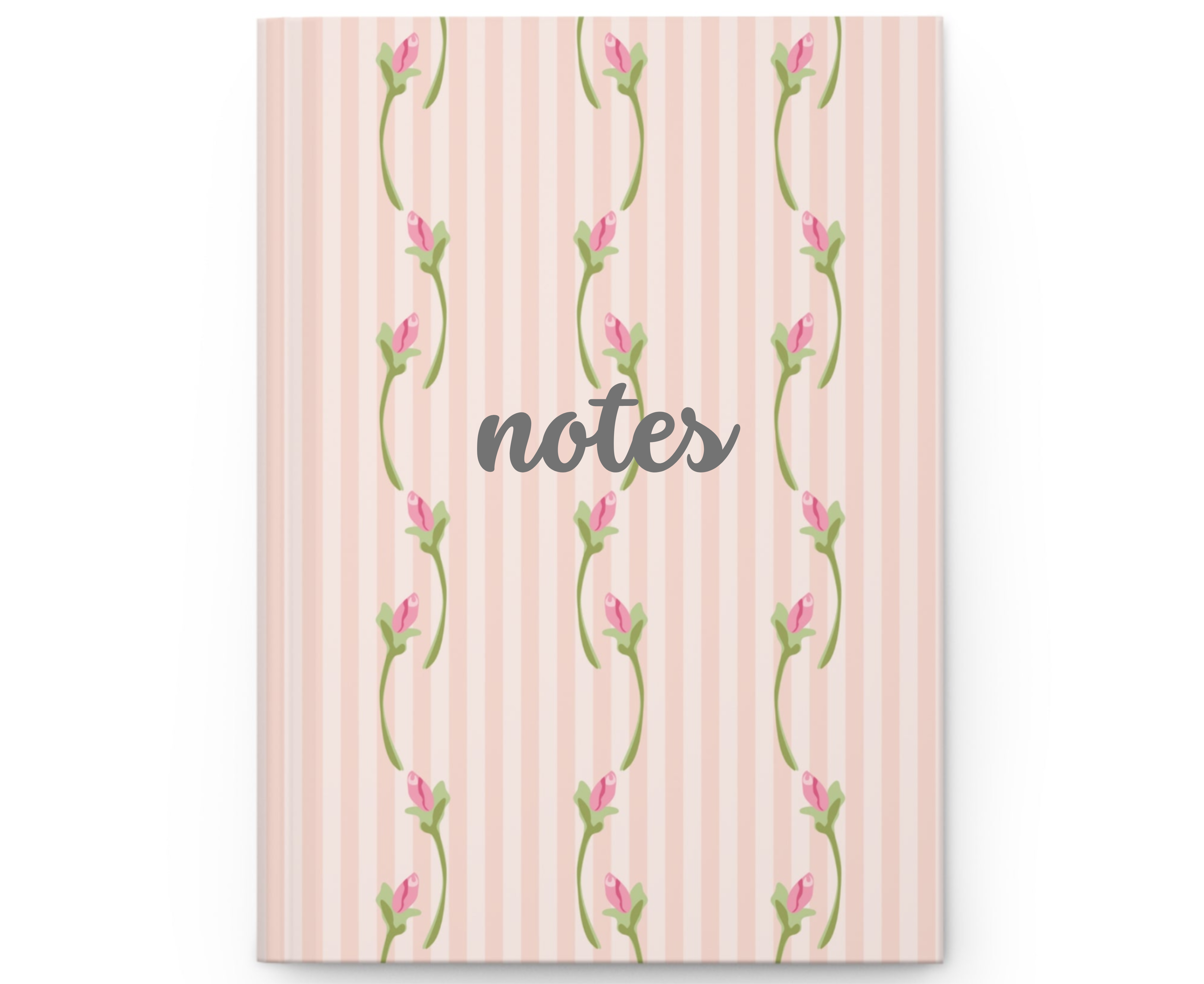 Customizable: Floral Hardcover Journal - Elegant Pink Floral Design, Floral Notebook, Personal Journal, Cute Diary, College Send off Gift