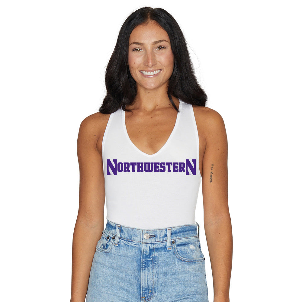 Northwestern Wildcats White Bodysuit