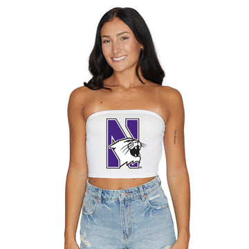 Northwestern Wildcats White Tube Top