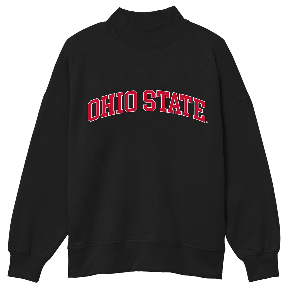 Ohio State OSU Buckeyes Mock Neck Sweatshirt
