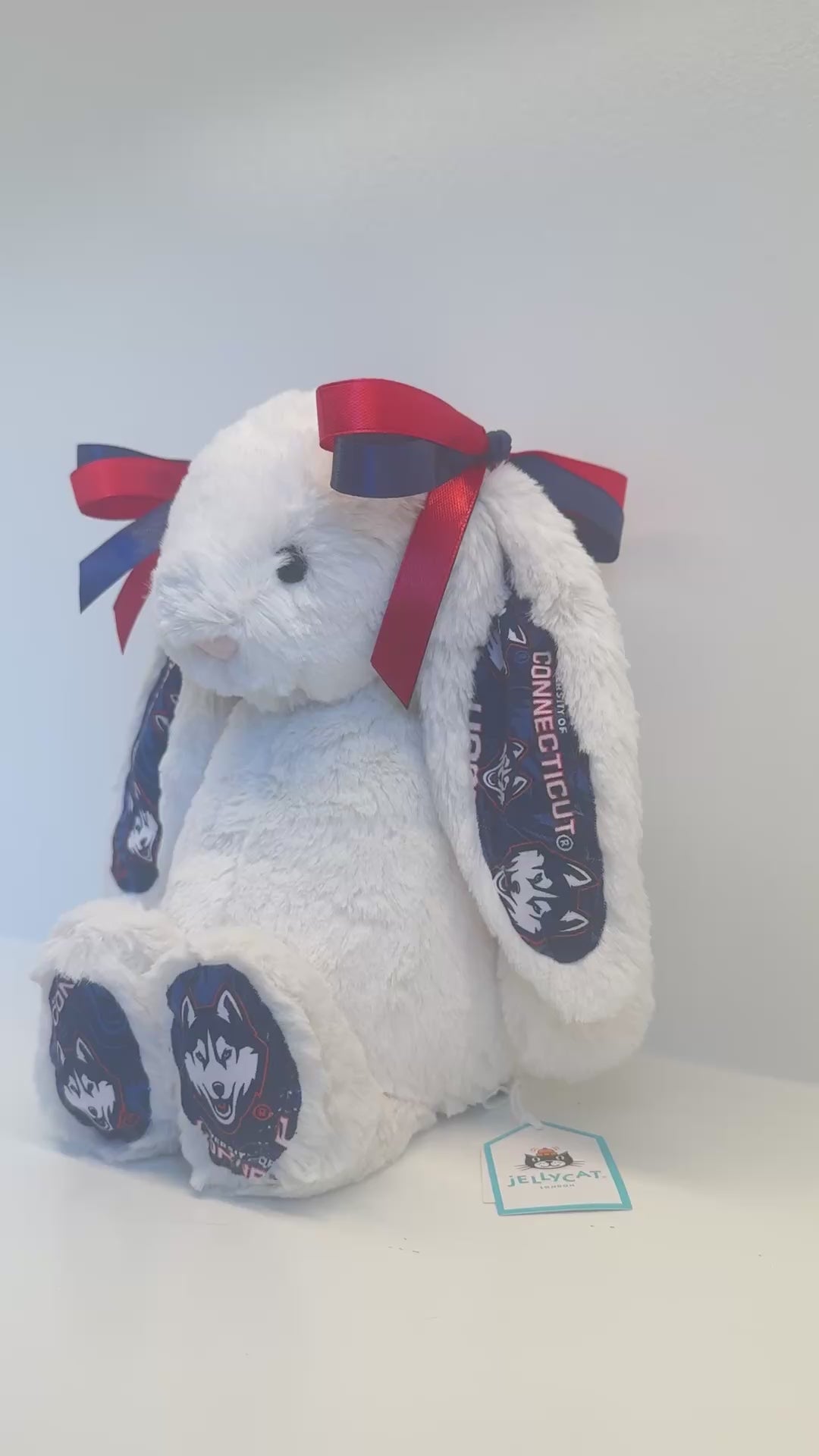 University of Connecticut Custom College Jellycat Bashful Bunny