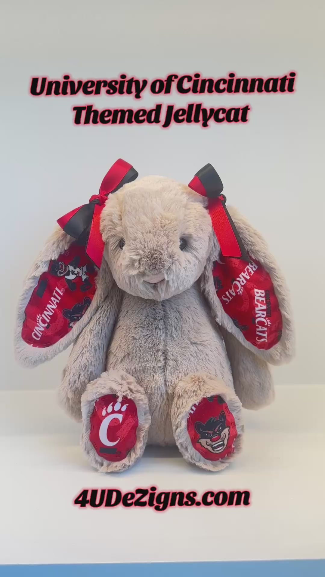 University of Cincinnati College Jellycat Bunny