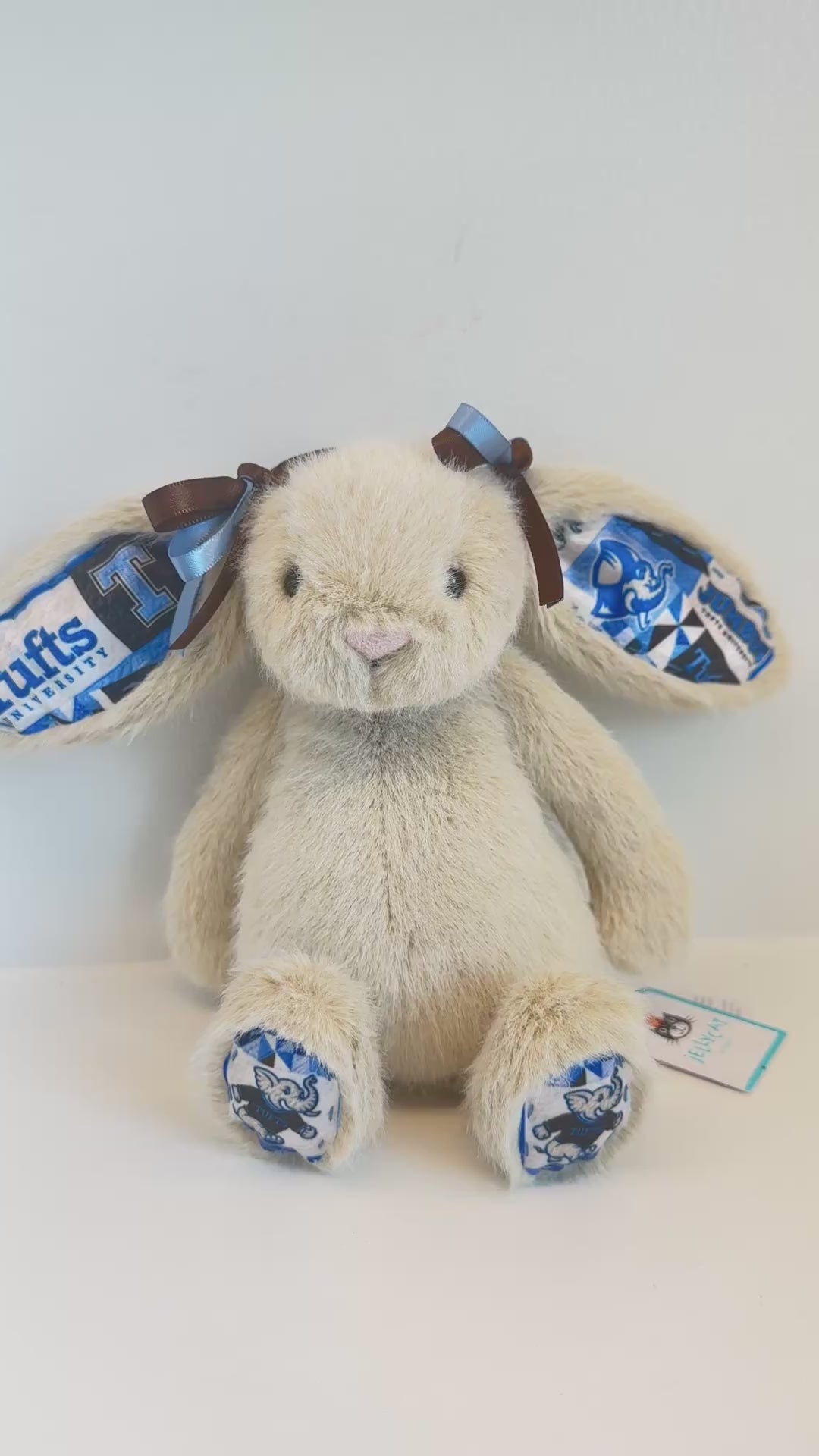 Tufts University Custom College Jellycat Bunny