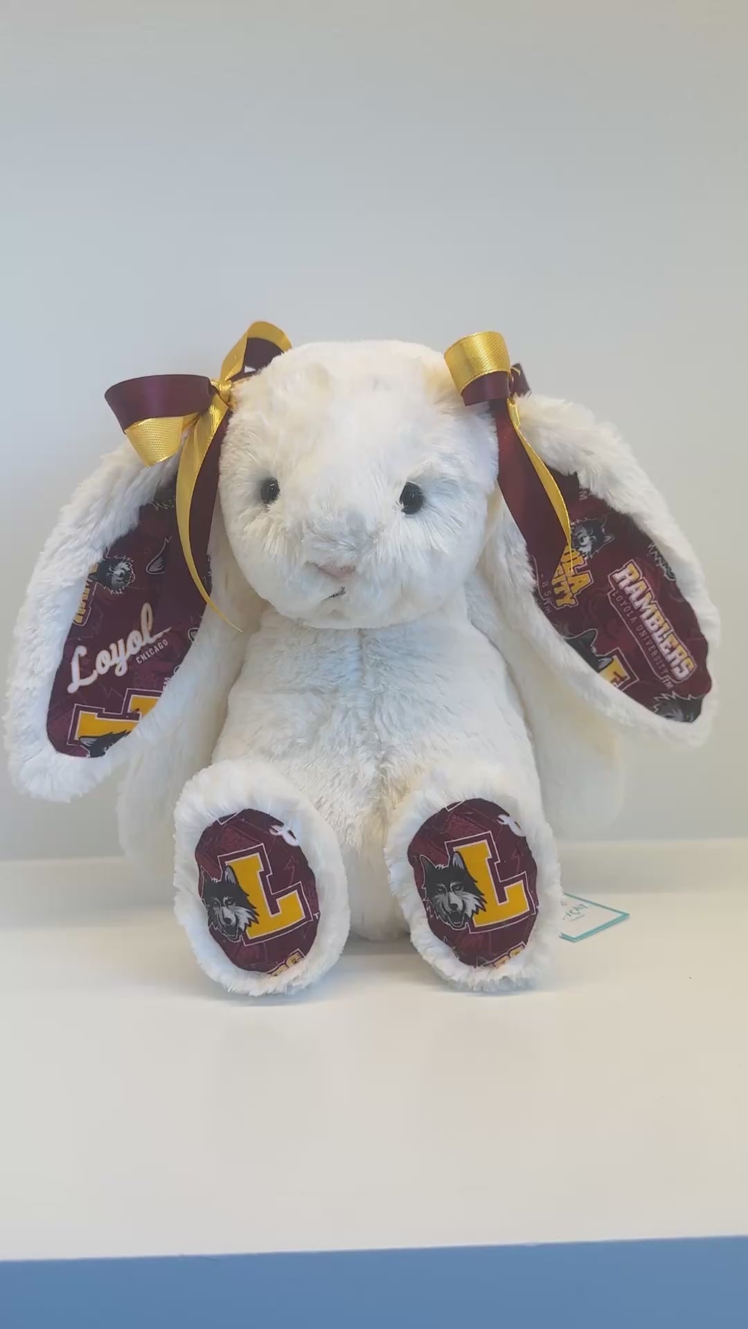 Loyola University Custom College Jellycat Bashful Bunny