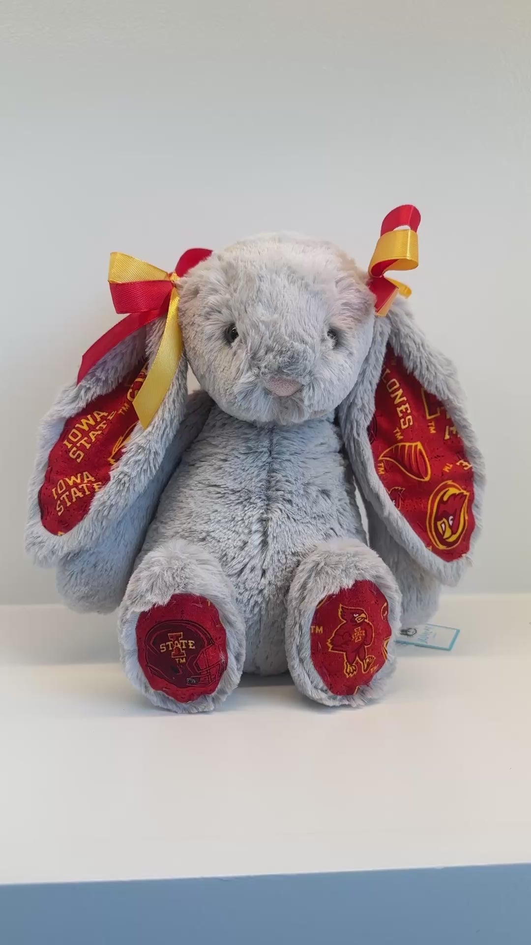 Iowa State Custom College Jellycat Bashful Bunny