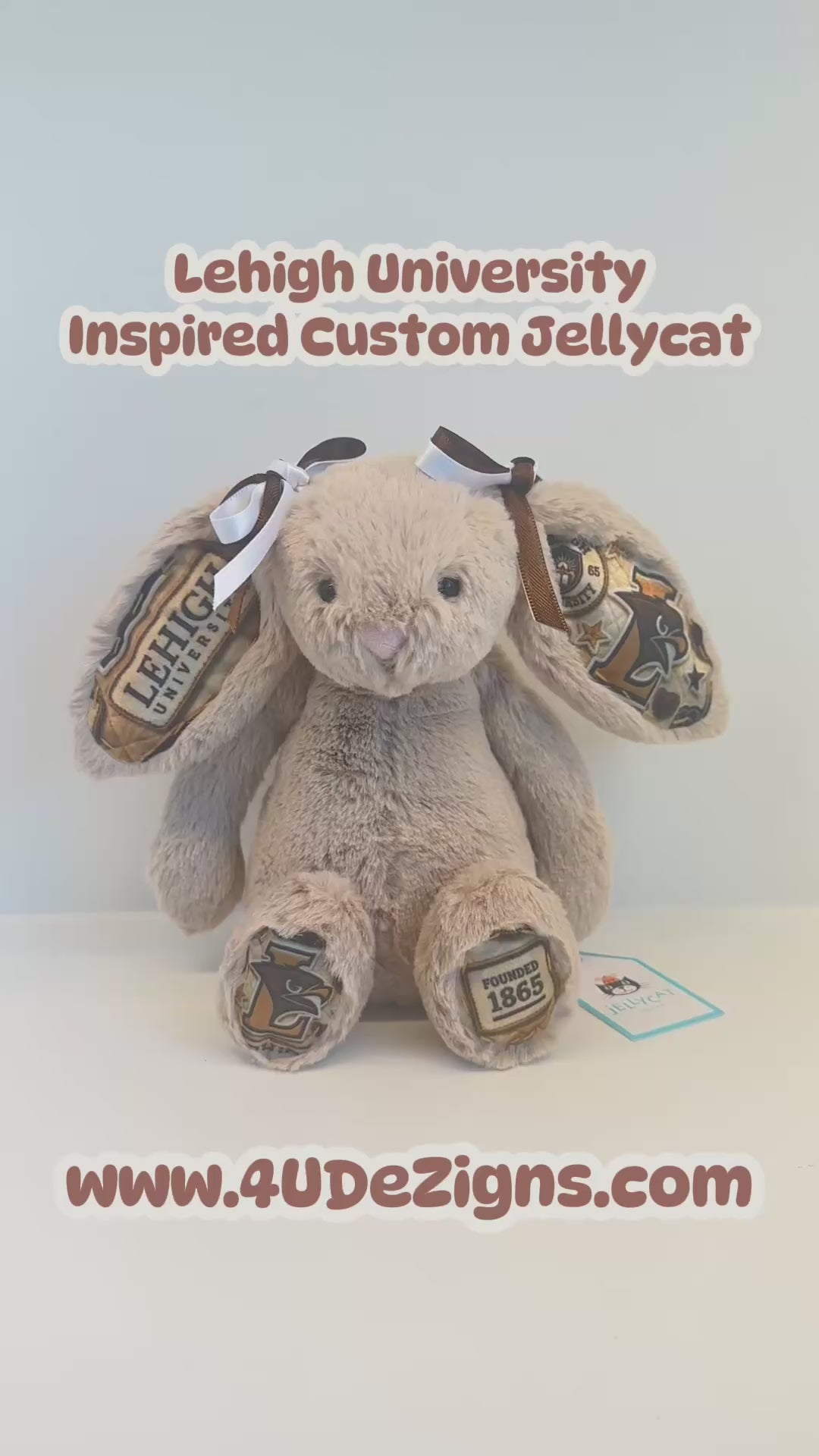 Lehigh University Fully Custom College Jellycat Bunny