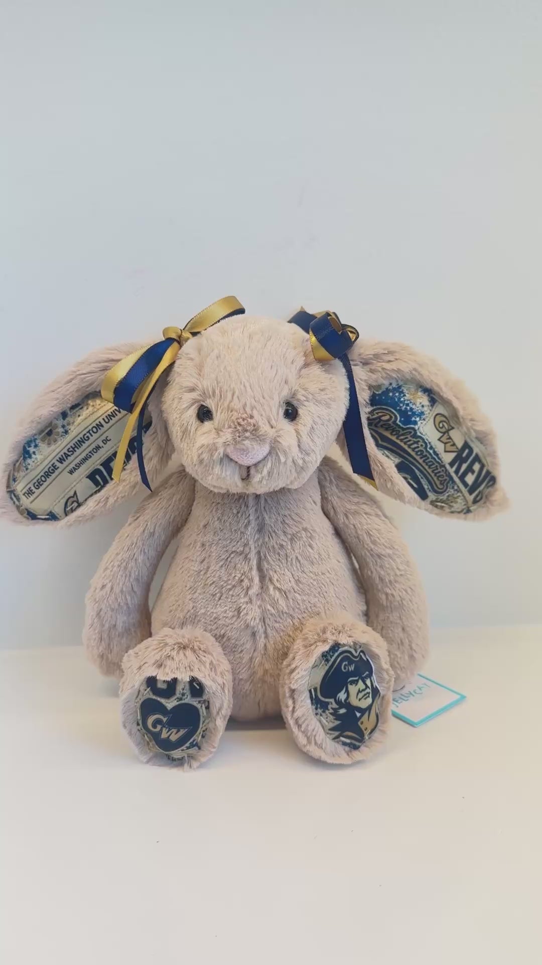 George Washington University (GW) Fully Custom College Jellycat Bunny