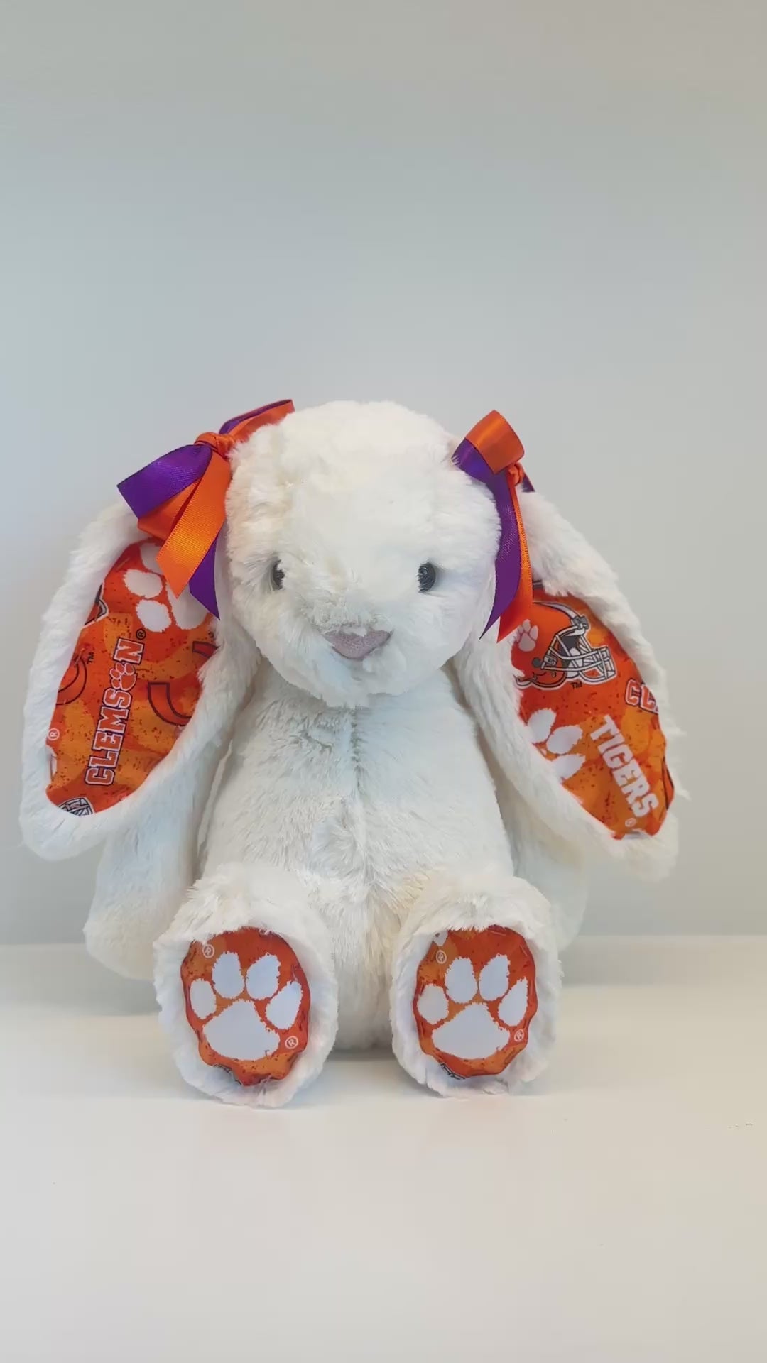 Clemson University Custom College Jellycat Bashful Bunny