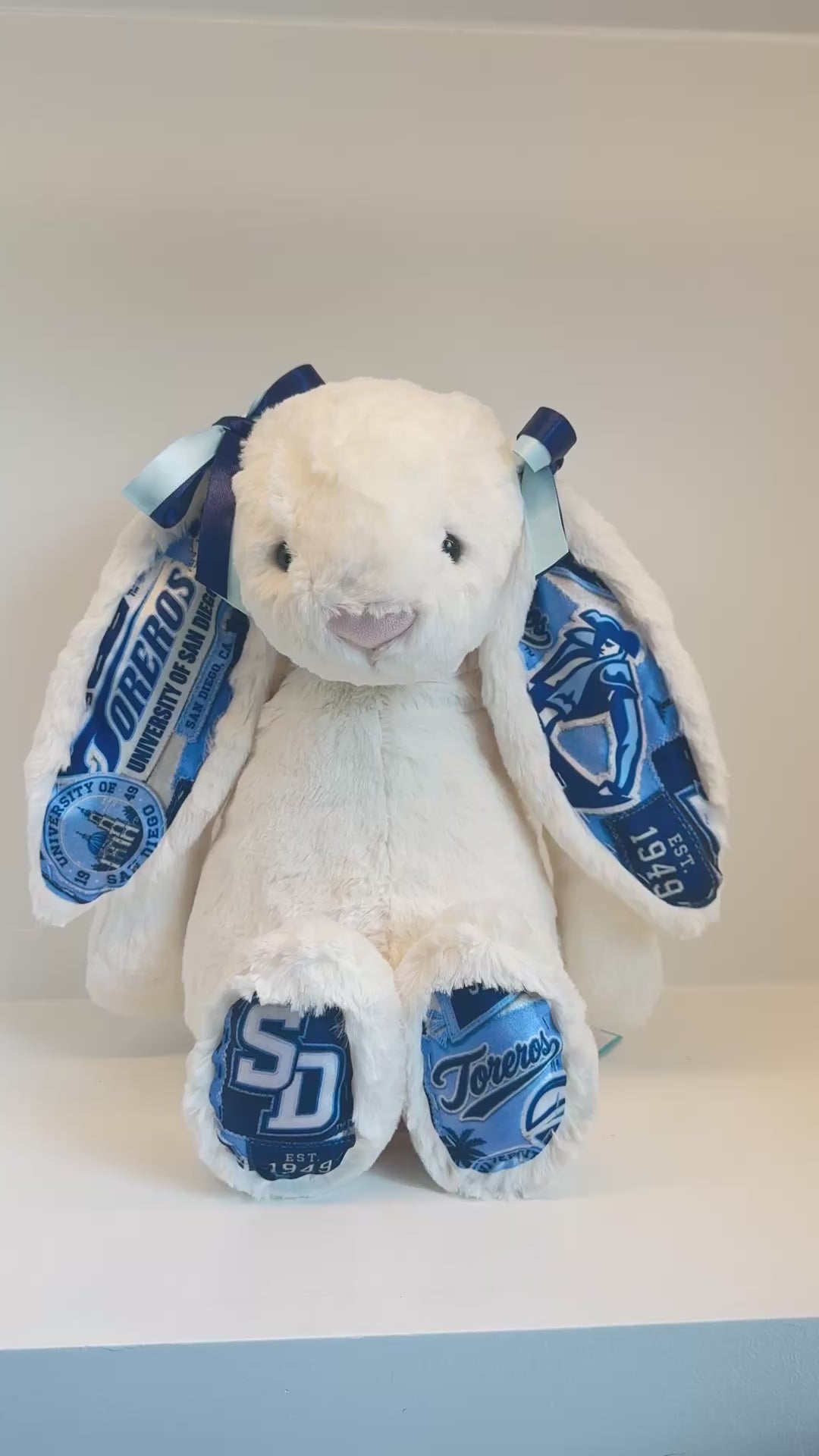 University of San Diego Custom College Jellycat Bunny