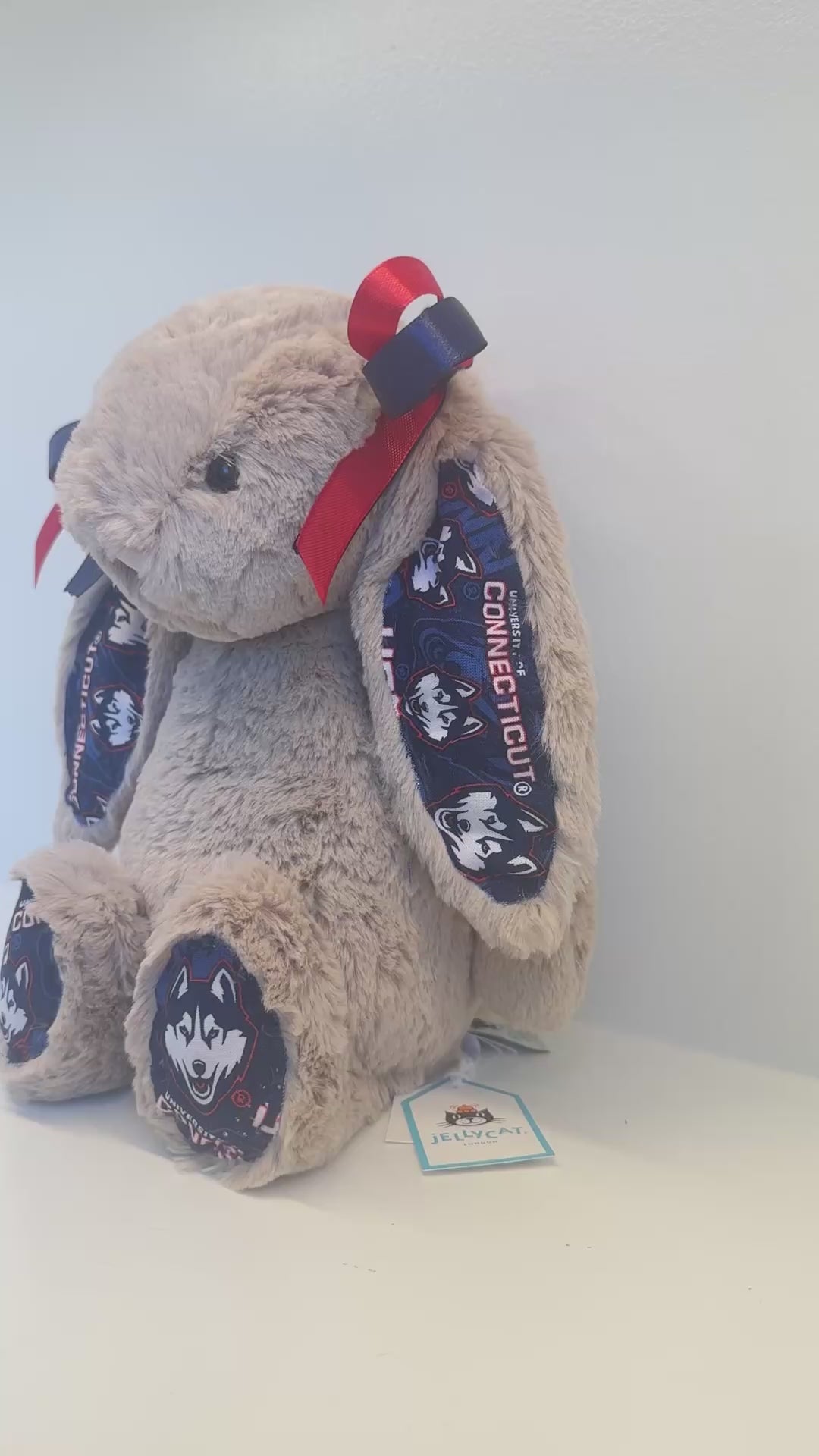 University of Connecticut Custom College Jellycat Bashful Bunny