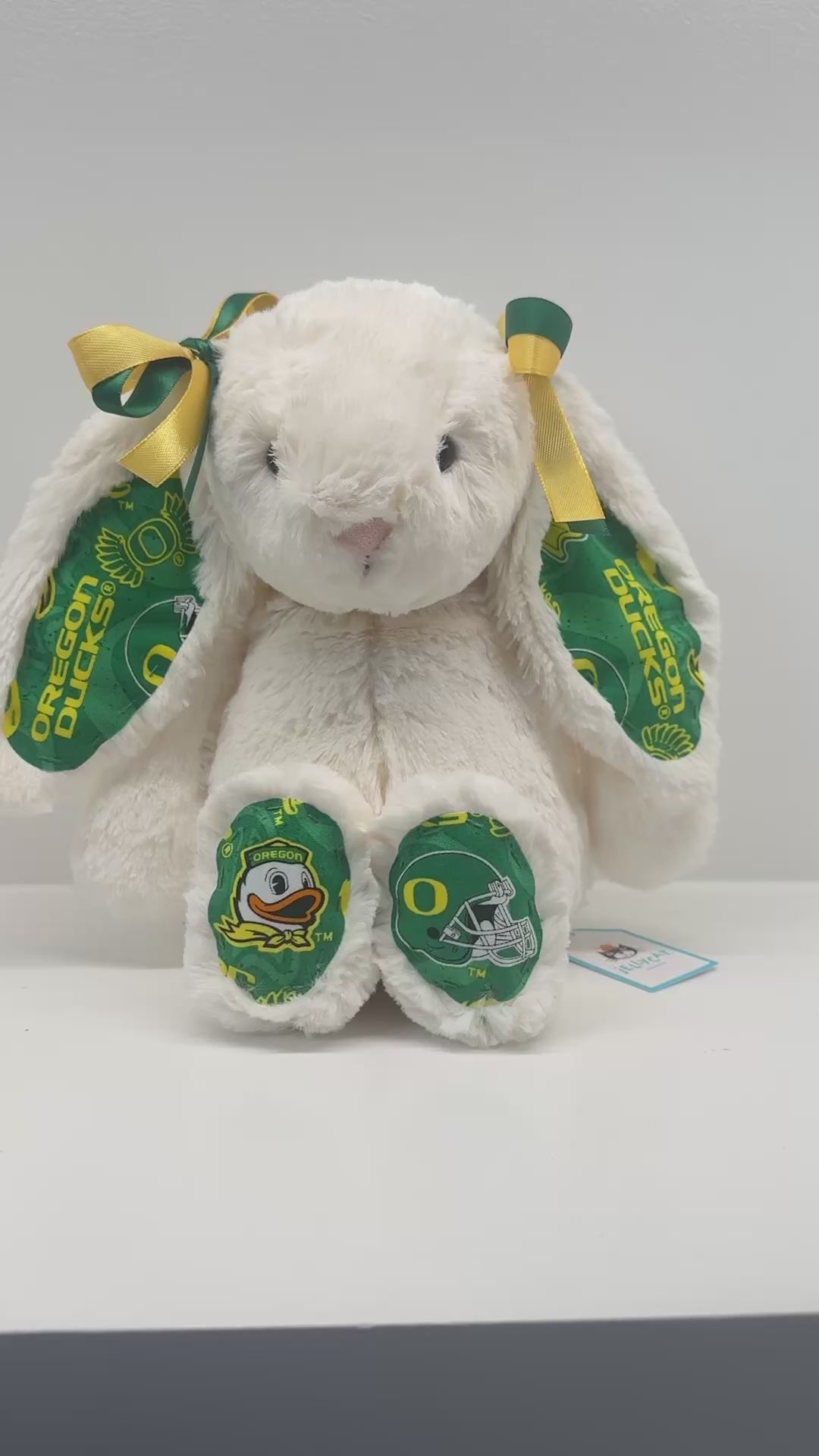 University of Oregon Custom College Jellycat Bashful Bunny