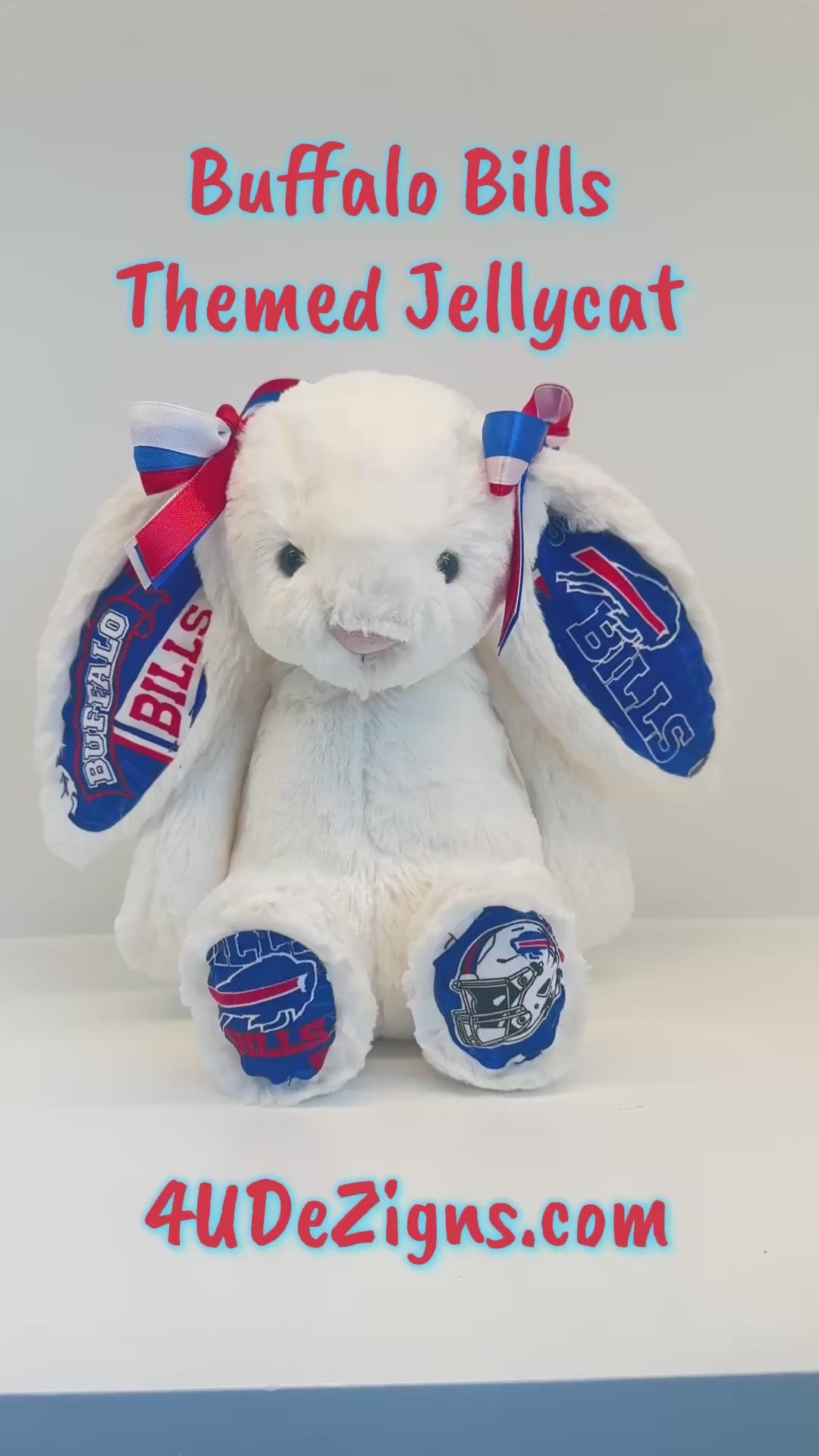 Custom Professional Sports Team Jellycat Bunny (NBA, NFL, NHL, MLB)
