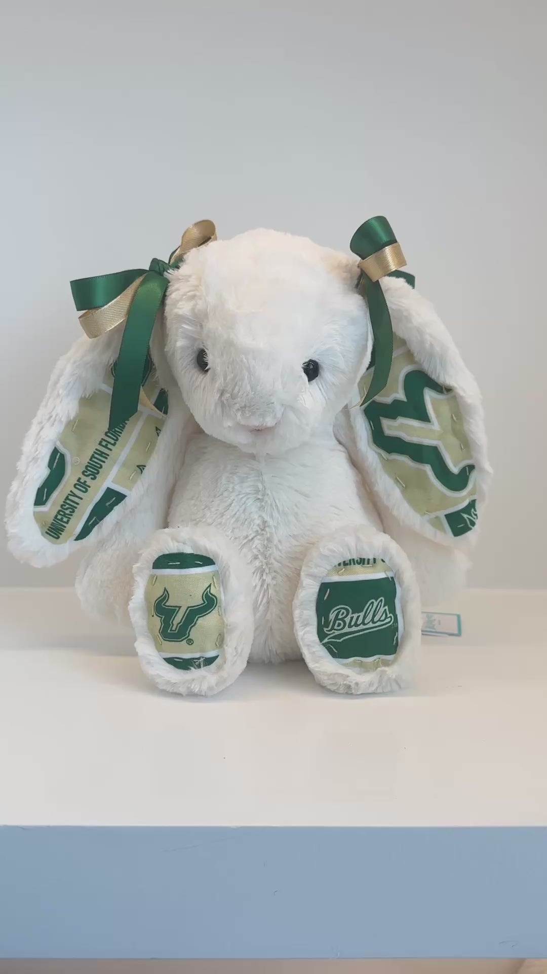 University of South Florida (USF)  Custom College Jellycat Bashful Bunny