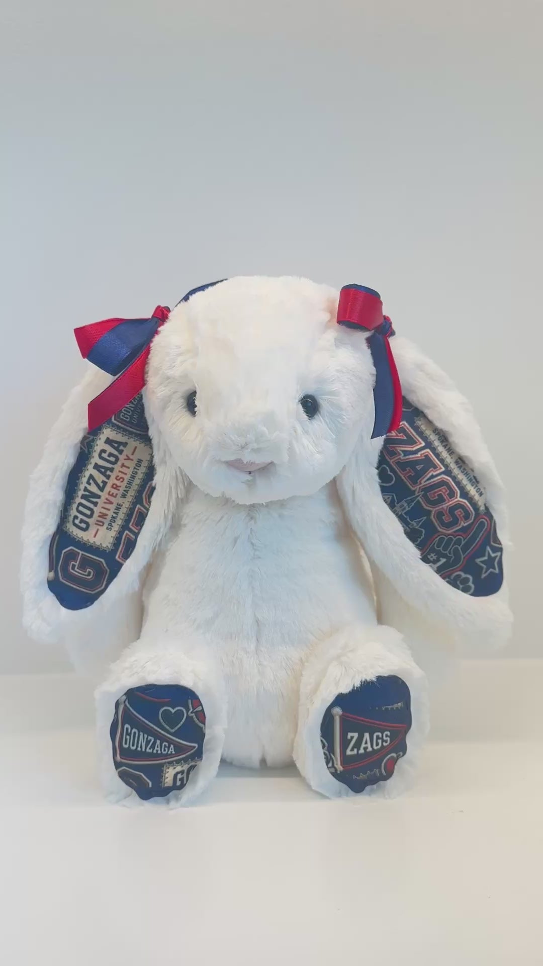 Gonzaga Fully Custom College Jellycat Bunny