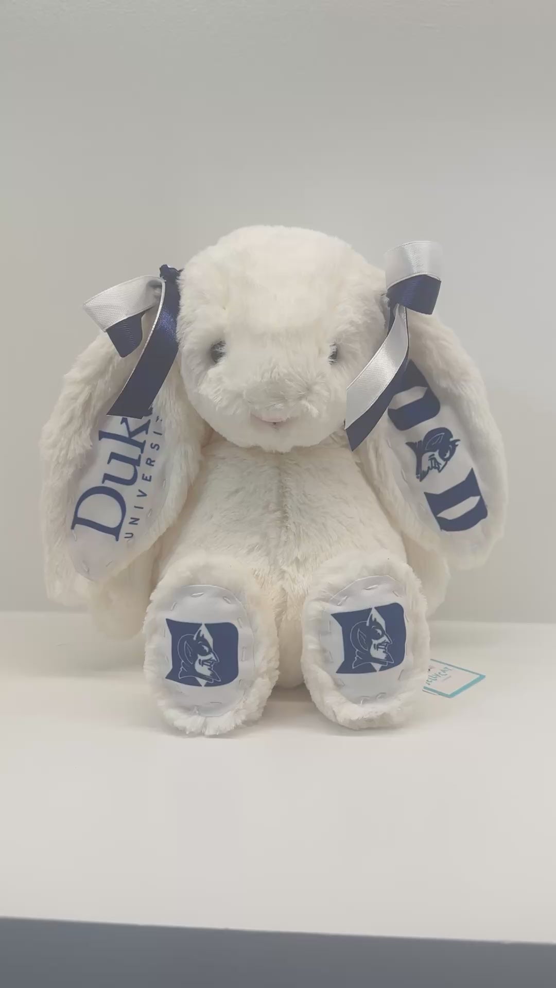 Duke University Custom College Jellycat Bashful Bunny
