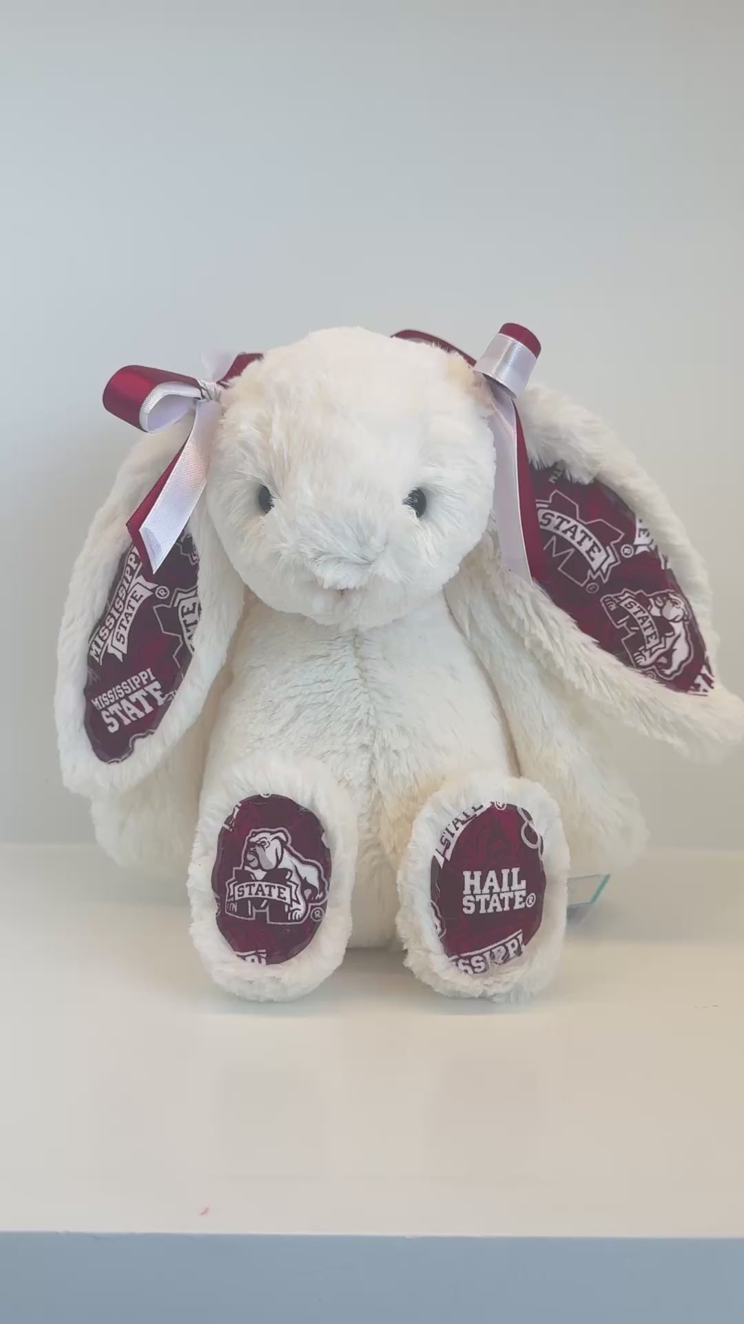 Mississippi State Custom College Jellycat Bashful Bunny