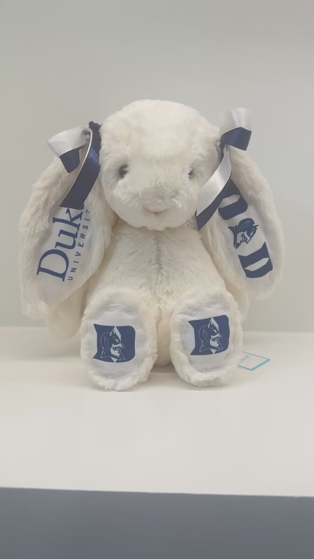 Duke University Custom College Jellycat Bashful Bunny