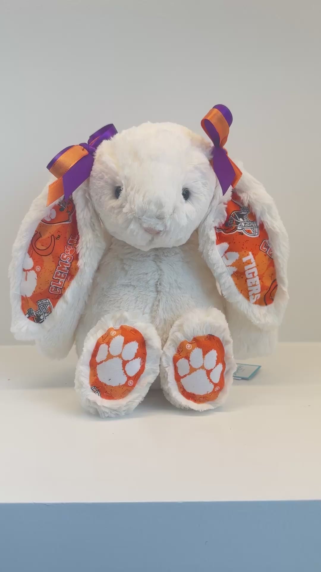 Clemson University Custom College Jellycat Bashful Bunny