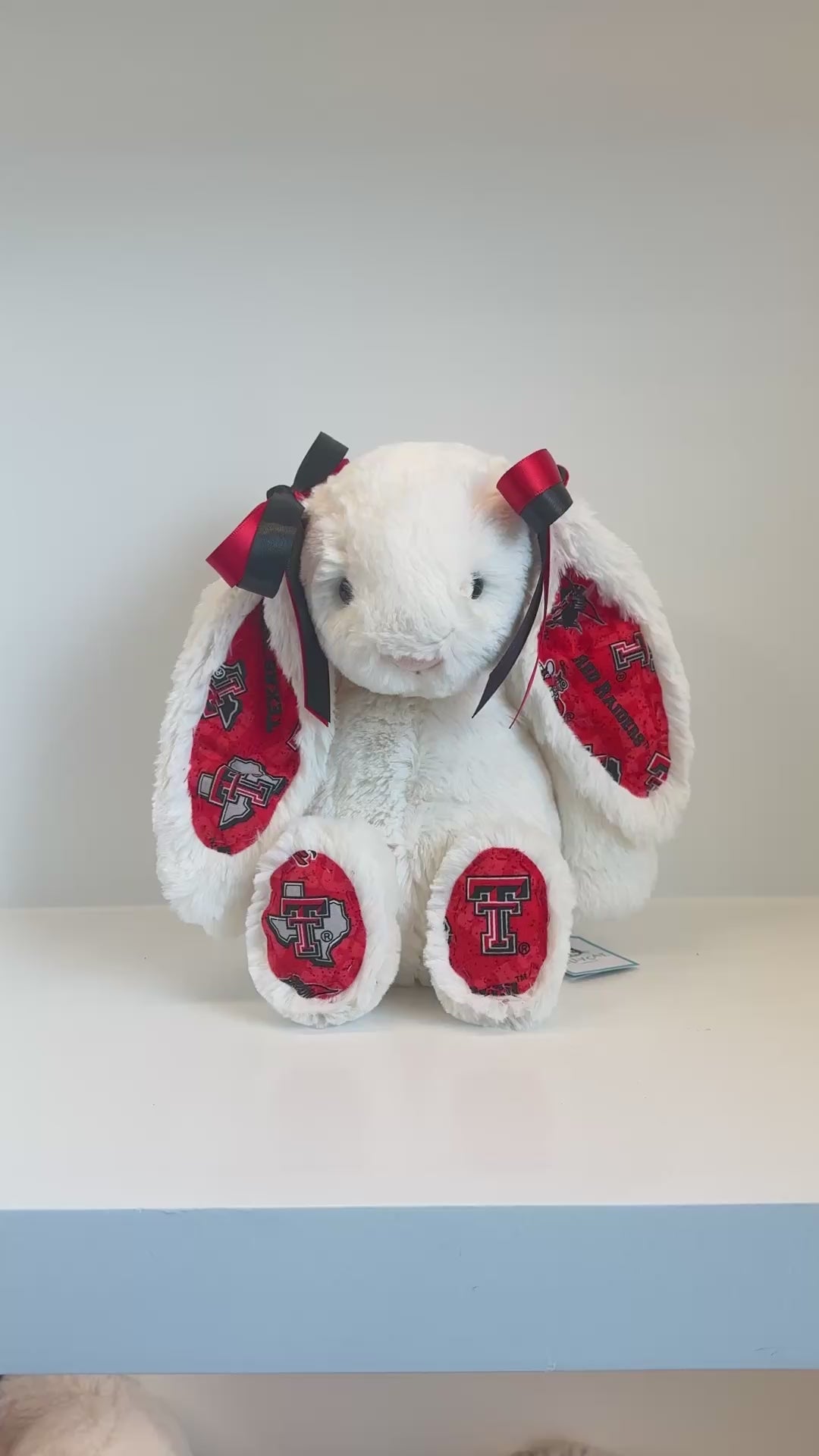 Texas Tech University Custom College Jellycat Bashful Bunny