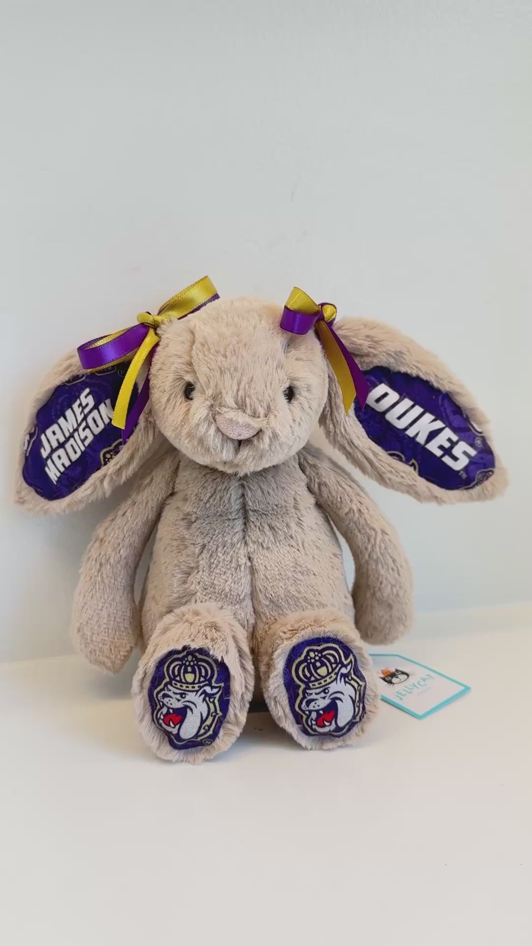 James Madison University (JMU) College Jellycat Bunny