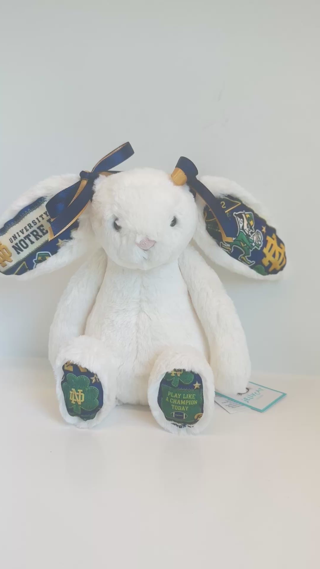 University of Notre Dame Custom College Jellycat Bashful Bunny