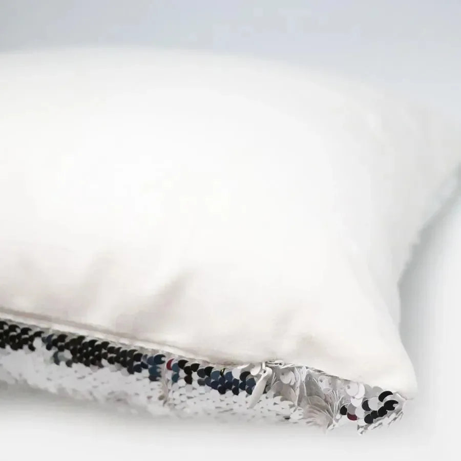 Tri Delta Sequin Throw Pillow Cover - Blue