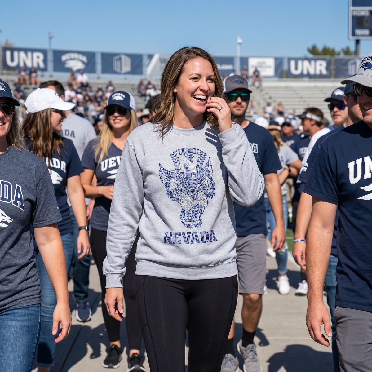University of Nevada Wolf Vintage Grey Sweatshirt