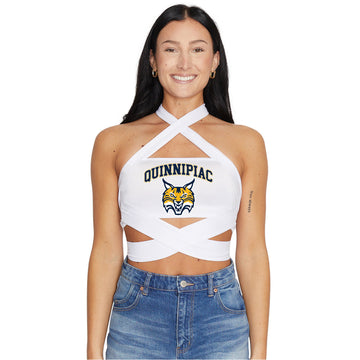 Quinnipiac White Multi Way Bandeau Top