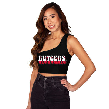 Rutgers Retro One Shoulder Top